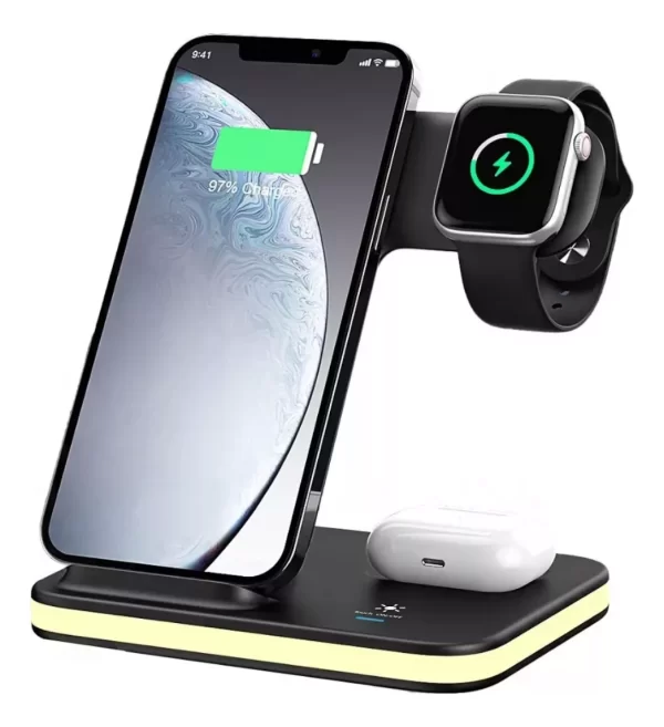 Dockstation Carregador 4 Em 1 Sem Fio 20w Para iPhone